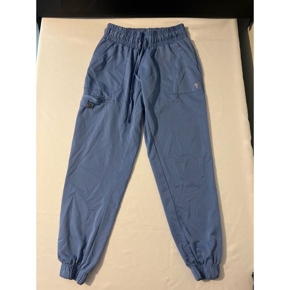 HH Works By Healing‎ Hands Scrub Pants Blue Size XSmall Petite - Picture 3 of 11